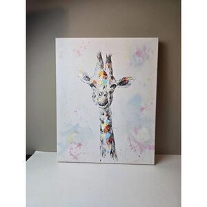 Giraffe artwork Canvas 16 X 20